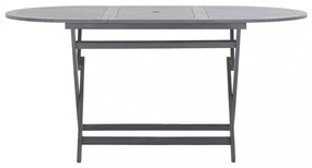 tömör akácfa összecsukható kerti asztal 160 x 85 x 75 cm