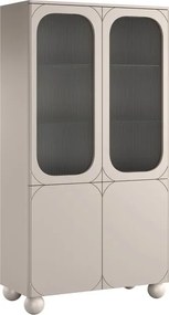 Sonatia II kétajtós vitrin 100 cm - kasmír