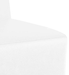 fehér műbőr fotel 55 cm