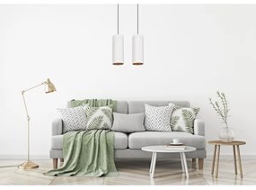 AVALO függeszték 2xE27/60W/230V fehér/réz