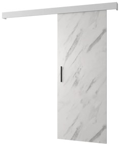 Tolóajtó 90 cm Sharlene I (márvány + matt fehér + fekete). 1043588