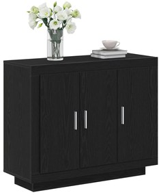 Fekete Tölgy oldalszekrény 92x35x75 cm Mérnök Fa