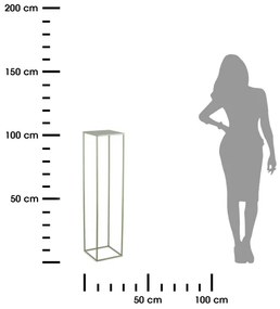 Virágállvány 100x24 cm sötétzöld