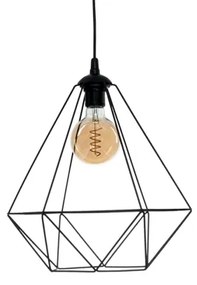 Függeszték BASKET 1xE27/60W/230V fekete