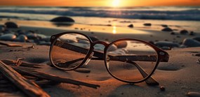 Poszter 91,3x44,5cm Naplemente ĂŒvegen keresztĂŒl