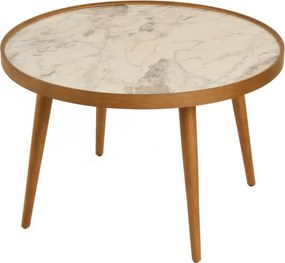 Polen 80 - Walnut, White Marble