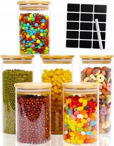 Lannvan Befőttesüvegek fedővel – 6 db-os légmentesen záródó edénykészlet