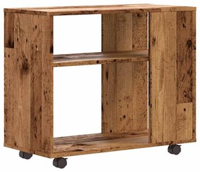 Oldalasztal Régi fa 70x35x55 cm műszaki fa