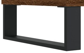 barna tölgyszínű szerelt fa TV-szekrény 80 x 36 x 50 cm