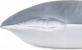 Selyem párnahuzat 40X40 bambusz szürke Klara