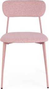 Rózsaszín kárpitozott étkezőszék Inka – Yes Everyday