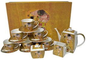 Klimt 6 személyes porcelán csésze szett