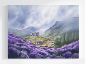 Poszter Tájkép Skócia Highland Hegyek Kastély Hanga 100x75