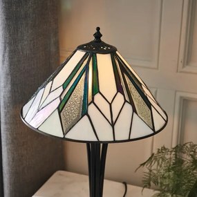 Endon 70365 - Tiffany ASTORIA asztali lámpa 1xE14/40W/230V, átm. 30 cm