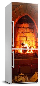 Matrica hűtőre A tűz a kandallóban FridgeStick-70x190-f-56990256