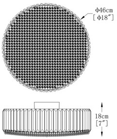 Brilagi - LED kristályos mennyezeti lámpa GLAMOUR 5xG9/42W/230V