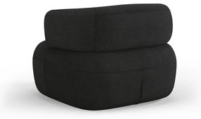 Fekete buklé fotel Jenny – Micadoni Home