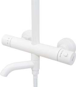 Rea Lungo, zuhanygarnitúra termosztatikus csapteleppel, fehér, REA-P6608