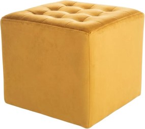 Mustársárga LORI VELVET puff
