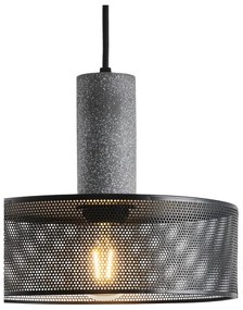 Csillár zsinóron 1xE27/40W/230V fekete