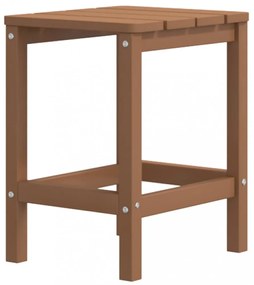 barna HDPE kerti Adirondack asztal 38 x 38 x 46 cm