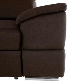 Ülőgarnitúra, szövet csoki, SEGORIA LUX