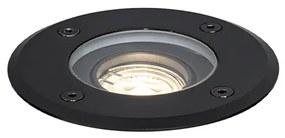 Modern kültéri talajszpot fekete 35 mm állítható IP65 - Delux