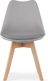 AKCIÓ Világosszürke BALI MARK szék bükk lábakkal, II. osztály