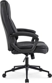 Forgószék fekete színben, műbőr kárpittal. PHONIX