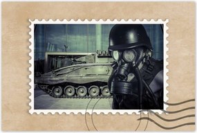 Poszterek 90x60 Gázmaszkos ember