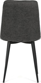 Jídelní židle, šedá, látka, CT-G2048 GREY2