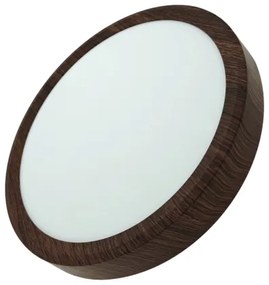 LED mennyezeti lámpatest LED/18W/230V 3000/4000/6500K átm. 23 cm barna