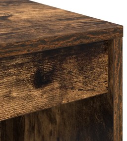 vidaXL Füstölt Tölgy Íróasztal Füstölt Tölgy MDF 70 x 40 x 76 cm Tartós