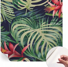 Öntapadós tapéta 3D ragasztóval Egzotikus növények 250x250 cm