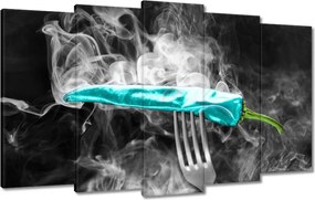 Vászonkép 100x60 Türkiz paprika