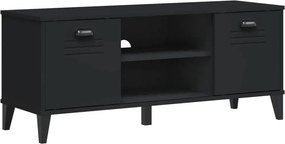 vidaXL VIKEN fekete szerelt fa cipőtároló pad 106 x 35 x 45 cm
