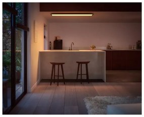 Philips Hue AURELLE LED 39W 230V stropní stmívatelné svítidlo černé 120x30 cm