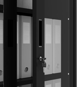 AMELIA vitrin 900 x 1850 x 400 mm, fekete