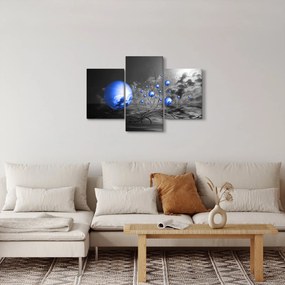 Világoskék gömbök képe (90x60 cm)