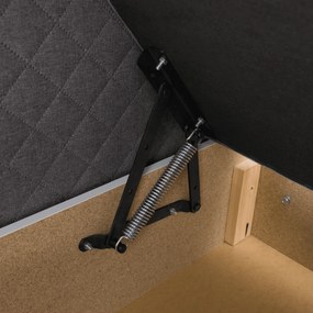 Boxspring ágy, szürke, 180x200, ADARA
