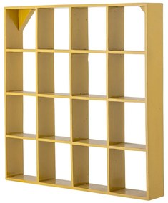 Sárga többszintes újrahasznosított fa fali polc 10 cm Bekka – Bloomingville