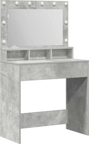 vidaXL Öltözködőasztal Beton Szürke 75,5 x 41 x 135 cm Faanyag