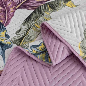 Ágytakaró TROPIC fehér / rózsaszín Méret: 220 x 240 cm