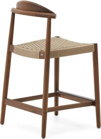 Barna tömörfa kerti bárszék Nina – Kave Home