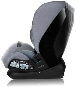 Lionelo - Forgatható autós gyerekülés alappal LAVENDER i-Size 76-150 cm Grey Stone