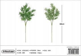 Mesterséges Vízi Növény 68CM Zöld Dekoráció