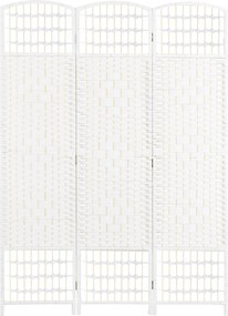 HOMCOM 3-panelas szobaelválasztó képernyő 120x170 cm hajtogatható szobaelválasztó papír zsinórral és fából készült kerettel, dekoráció hálószobába és