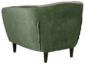 Ria zöld bársony fotel - Actona