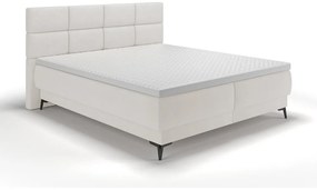 Kontinentális franciaágy 180 cm Riviera 180 (ágyráccsal és matraccal) (tárolóhellyel) (fehér + fekete). 1099642