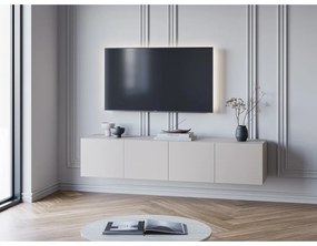 Krémszínű TV-állvány 180x38x35 cm Daroca – Marckeric